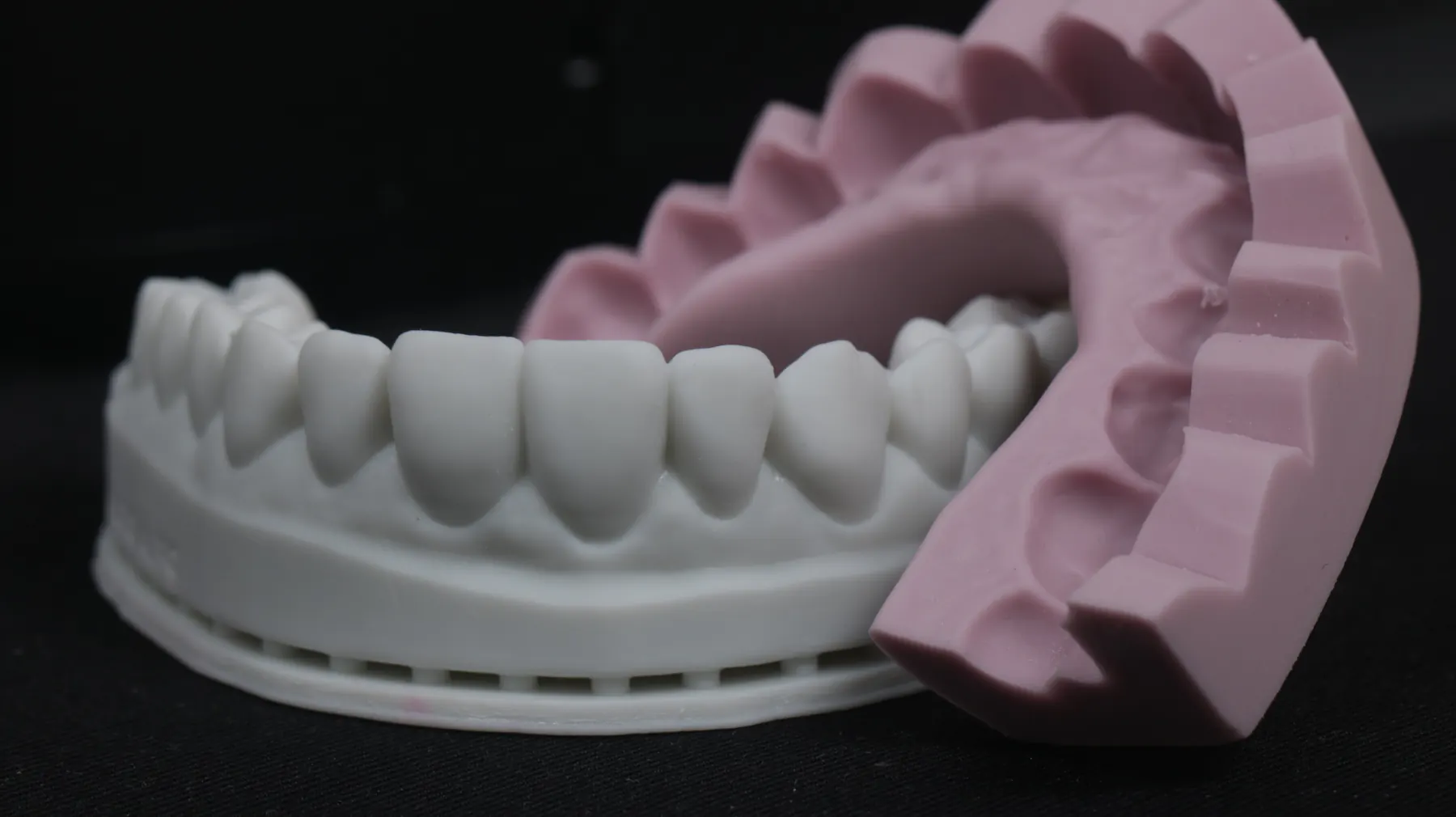 Modelos impressos em 3D a partir do planejamento digital do sorriso